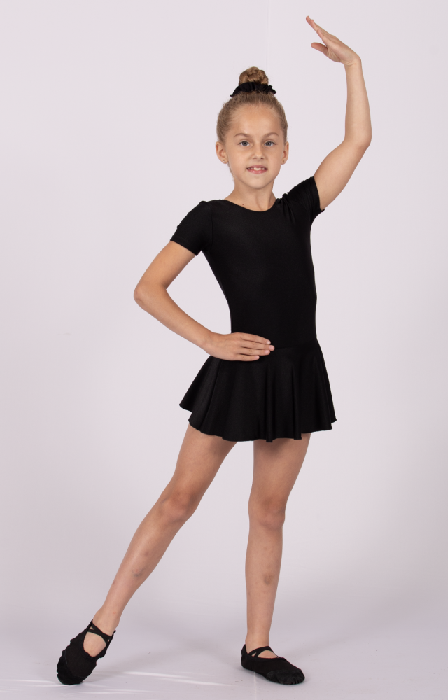 11-1009 Купальник гимнастический с юбкой 